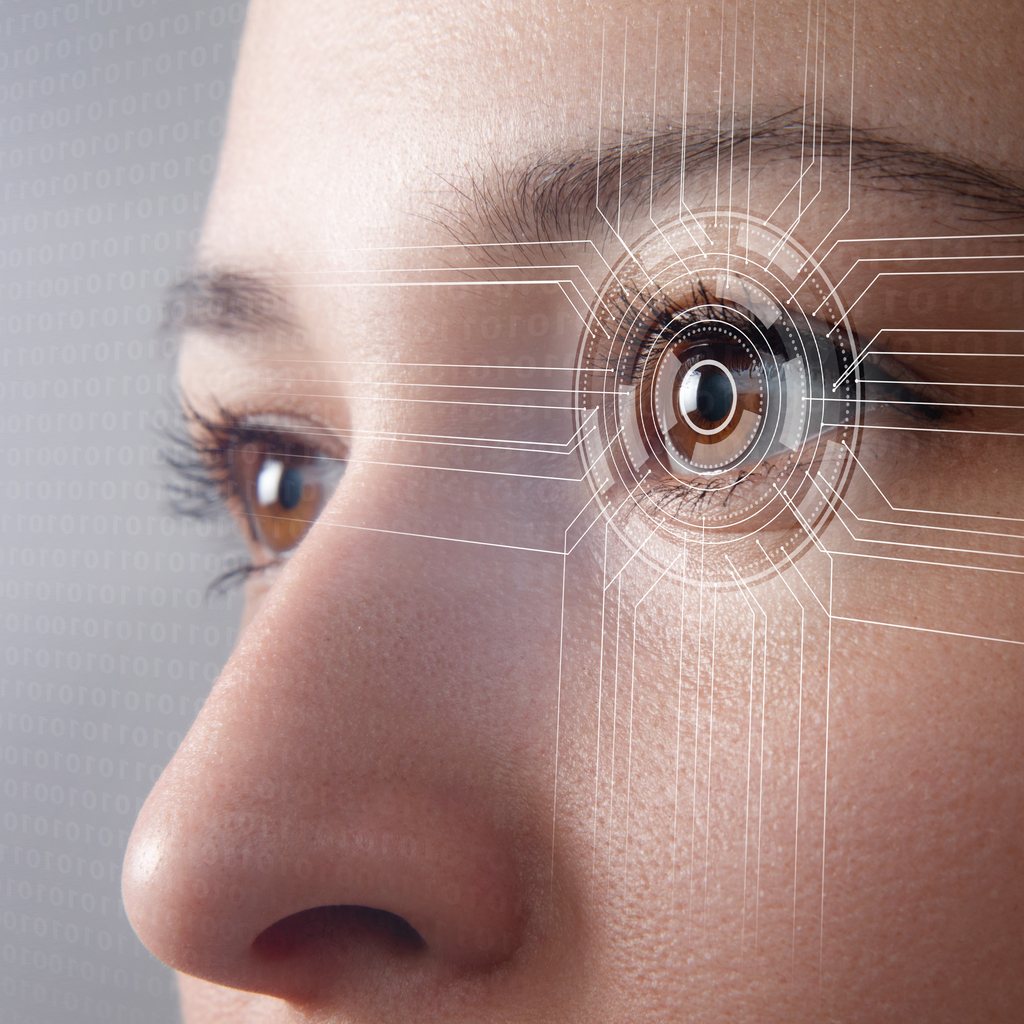 Augenlaserbehandlung als Symbol für den Vergleich von Femto-LASIK und Trans-PRK